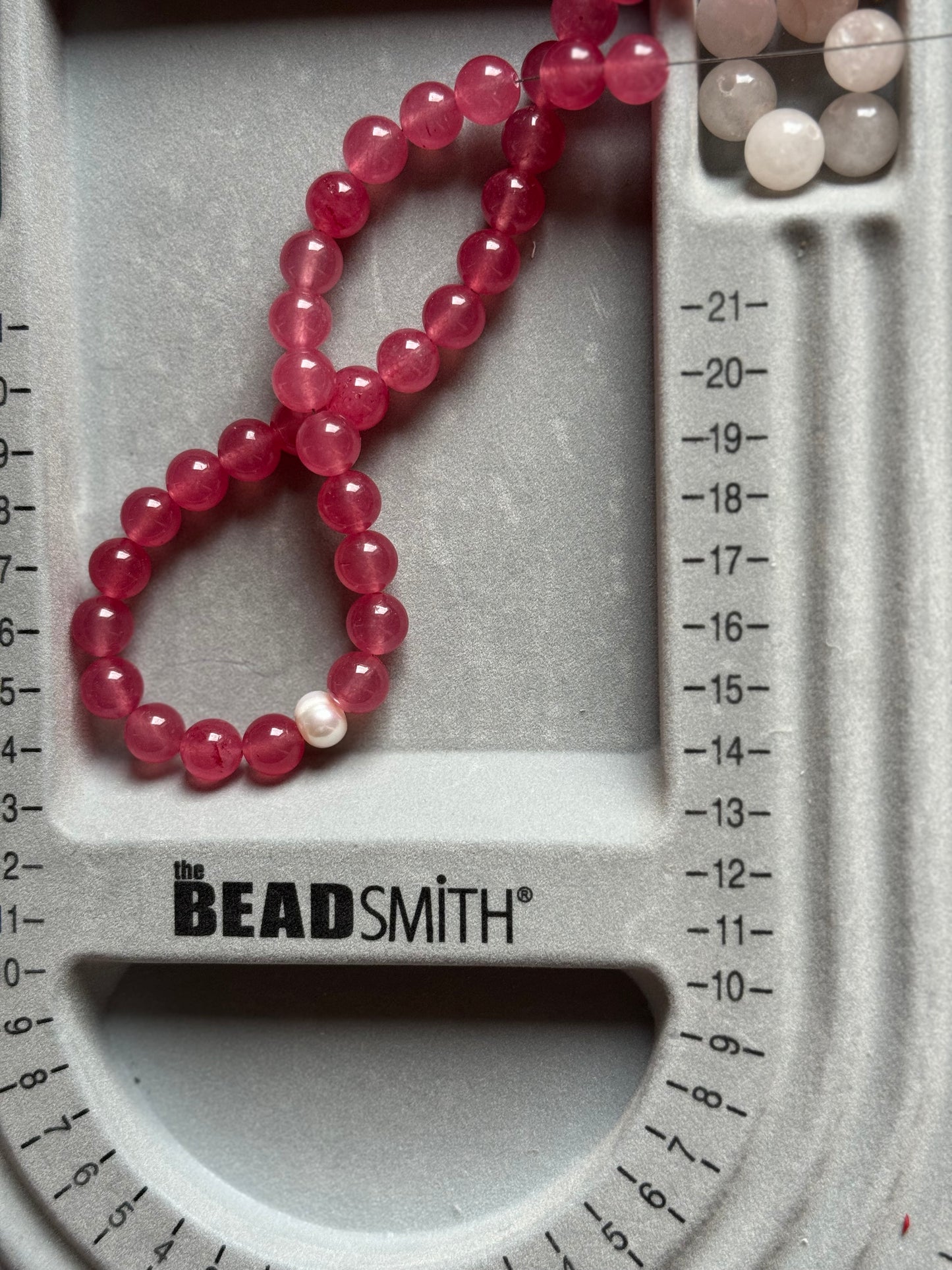 Pink Agate Quartz feat. Pearl