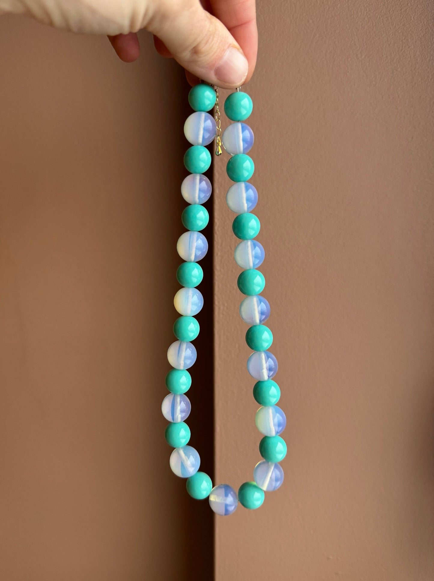 Opalite & Turquoise Coloured Beads