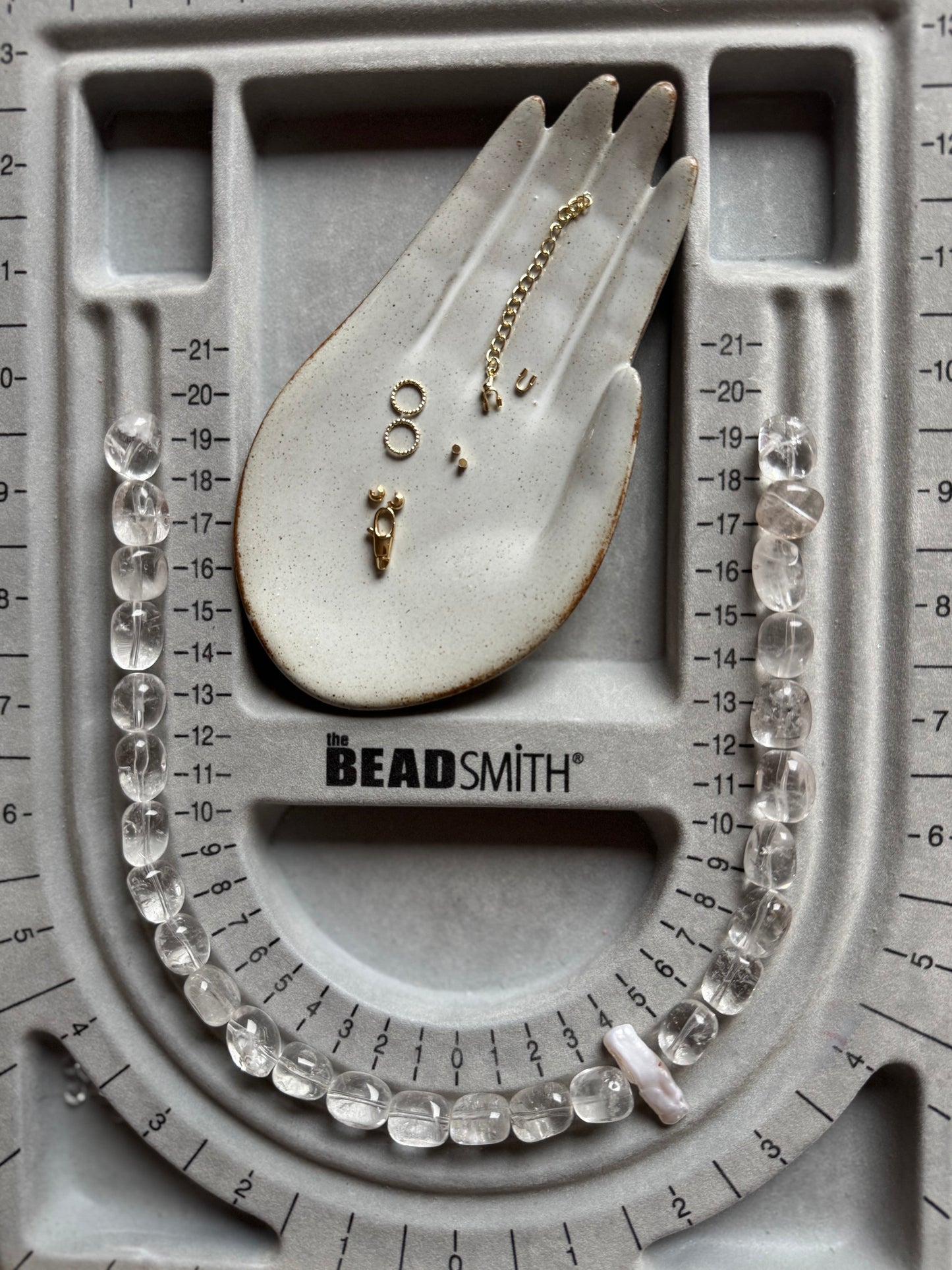 Clear Quartz feat. Baroque Pearl