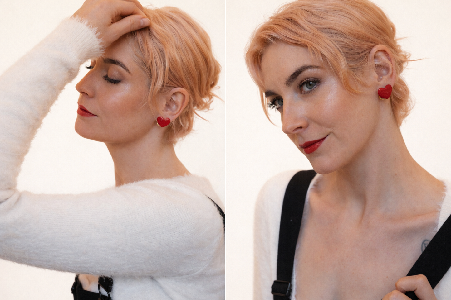 Valentine Heart Studs