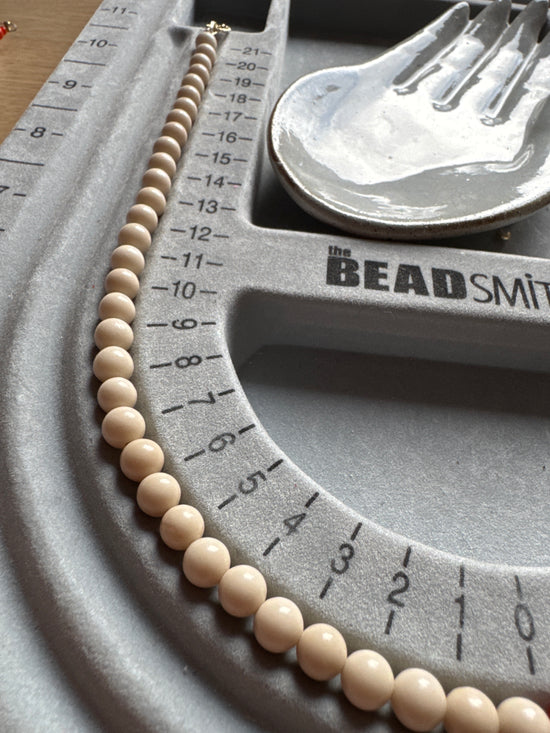 50/50 Off White Coral & Carnelian