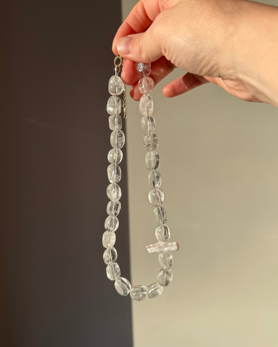 Clear Quartz feat. Baroque Pearl