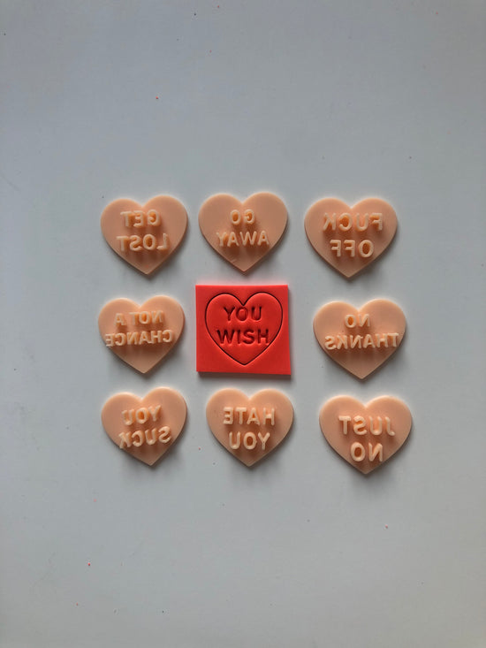 Anti Valentine Heart Stamps